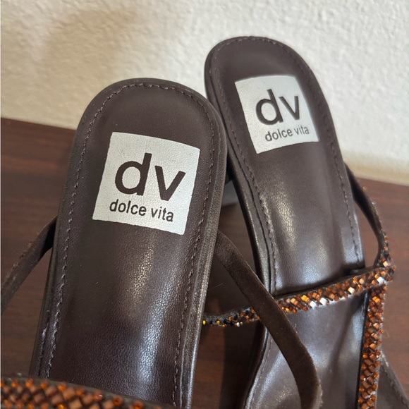 DV by Dolce Vita Dark Brown Strappy Heels - Picture 6 of 6
